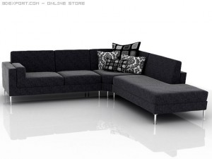 l shaped sofa Modèle 3D