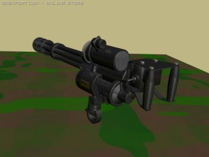 minigun 3D-Modell