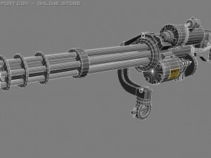 minigun 3D-Modell