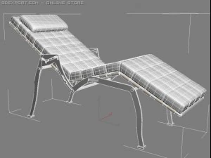 chaise longue midj move 3D Model