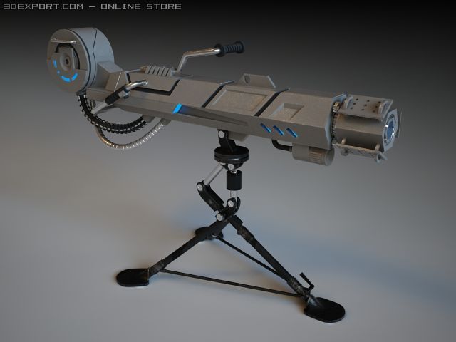 plasma canon Model 3D .c4d .max .obj .3ds .fbx .stl .blend