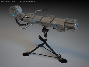 plasma canon 3D 模型