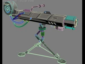 plasma canon 3D Model