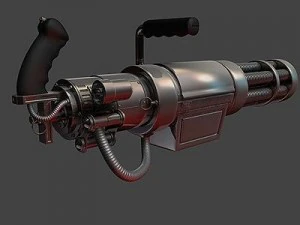 fallout gatling laser 3D Model