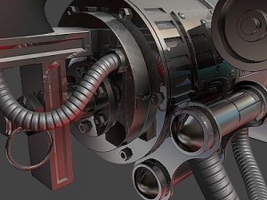fallout gatling laser 3D Model