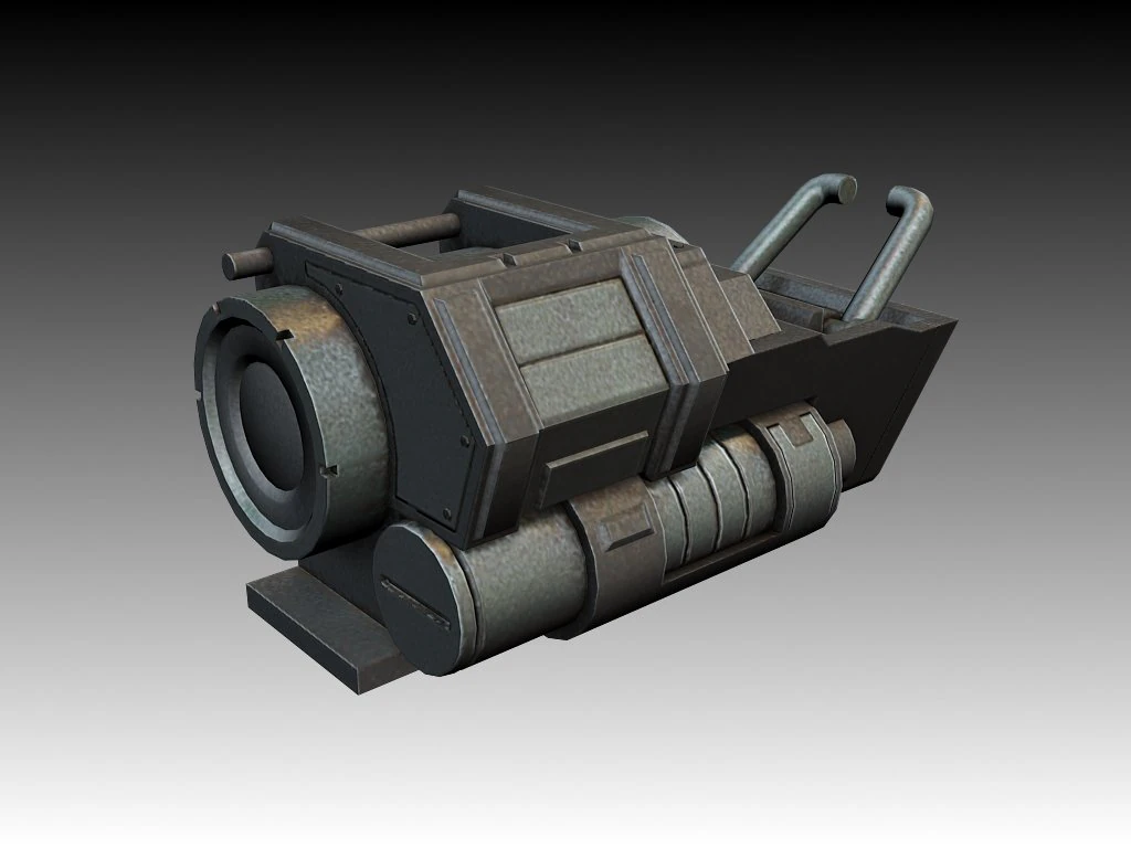 scifi engine 3D Model .c4d .max .obj .3ds .fbx .stl .blend 