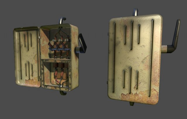 cutout contactbreaker Modelo 3D .c4d .max .obj .3ds .fbx .stl .blend 