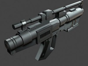 blaster Modello 3D