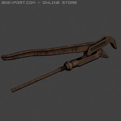 chave de tubo Modelo 3D .c4d .max .obj .3ds .fbx .stl .blend 