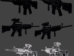 colt  m4a1 3D Model
