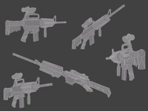 colt  m4a1 3D Model