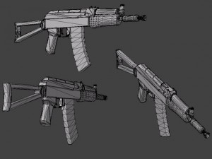ak74su 3D मॉडल