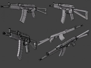 ak74su 3D मॉडल