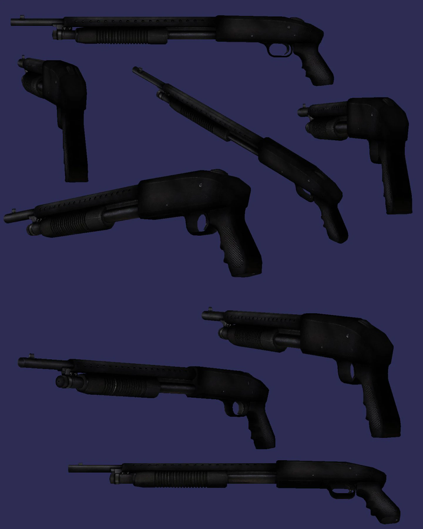 mossberg 500tactical 3D Model .c4d .max .obj .3ds .fbx .stl .blend
