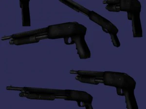 mossberg 500 t&aacute;ctico Modelo 3D