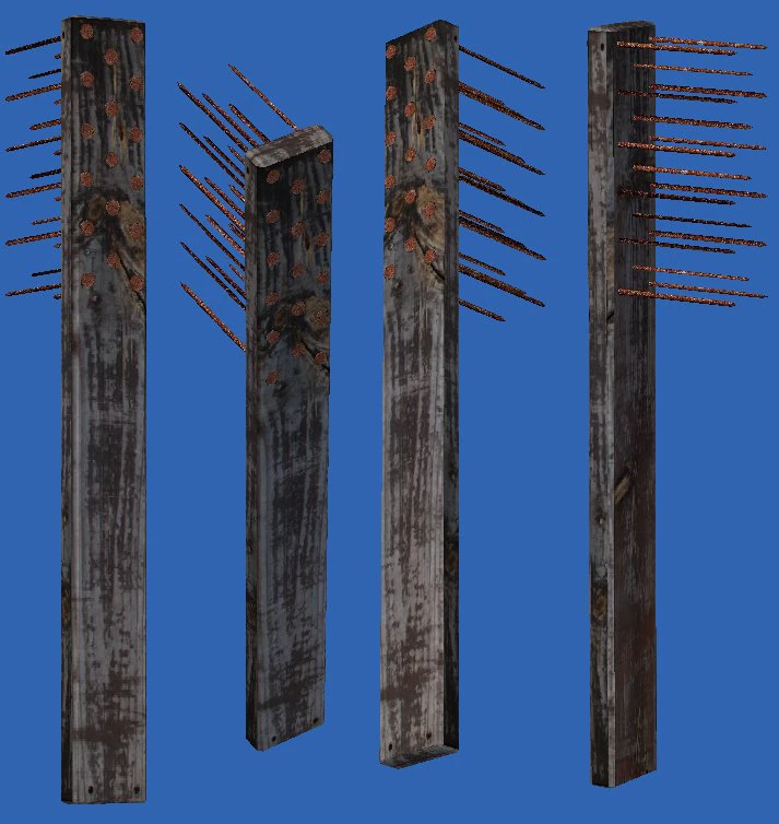 nail board 3D Model .c4d .max .obj .3ds .fbx .stl .blend 