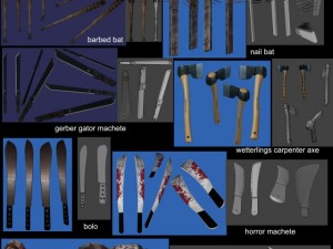 melee pack Modèle 3D
