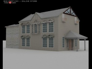 old house Model 3D