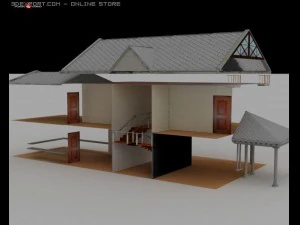 old house 3D Model