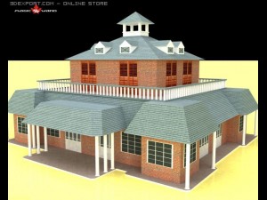 club house Model 3D
