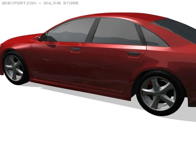 audi a8 3D Model .c4d .max .obj .3ds .fbx .stl .blend