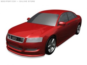 audi a8 3D 模型