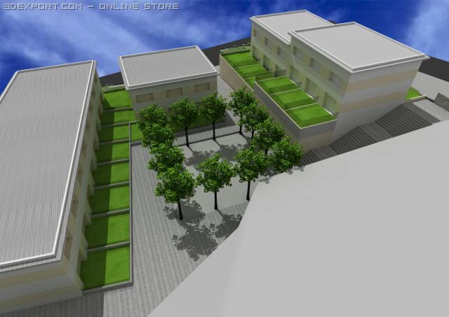 house 3d 3D Model .c4d .max .obj .3ds .fbx .stl .blend 