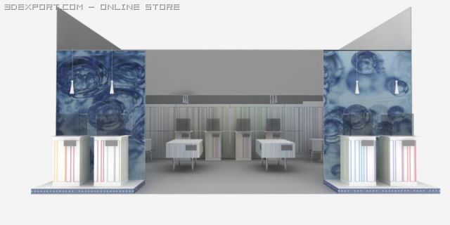 stand 3d 2 Modèle 3D .c4d .max .obj .3ds .fbx .stl .blend 