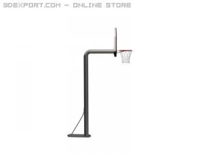 outdoor basketball hoop 3D Model