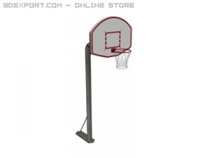outdoor basketball hoop 3D Model