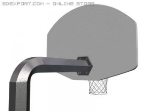 outdoor basketball hoop 3D Model