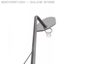 outdoor basketball hoop Modello 3D