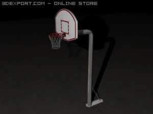 outdoor basketball hoop 3D Model