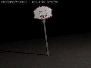outdoor basketball hoop 3D Model