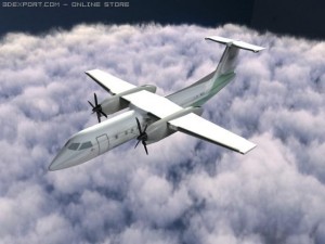 dash8 Modelo 3D