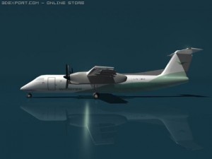 dash8 Modelo 3D