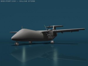 dash8 Modelo 3D