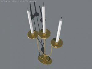 キャンドルホルダー 3Dモデル