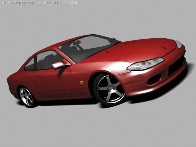nissan silvia s15 3D Model .c4d .max .obj .3ds .fbx .stl .blend 