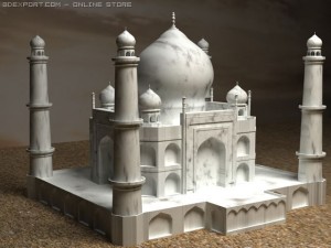 the taj mahal Modèle 3D