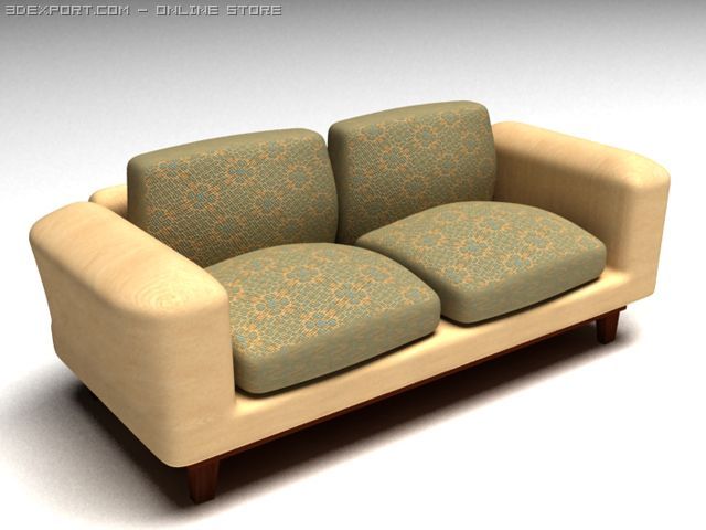 sofa 3D Model .c4d .max .obj .3ds .fbx .stl .blend 