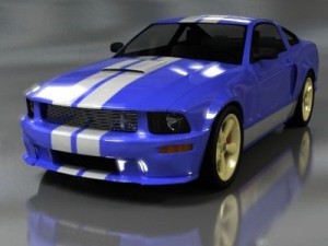 ford mustang shelby gt 2007 3Dモデル