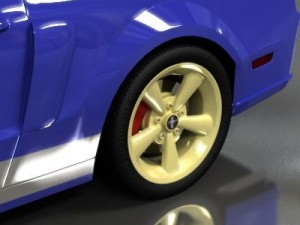 ford mustang shelby gt 2007 3Dモデル