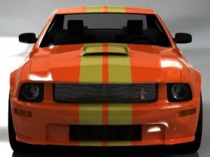 ford mustang shelby gt 2007 3Dモデル