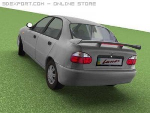 daewoo lanos 3Dモデル