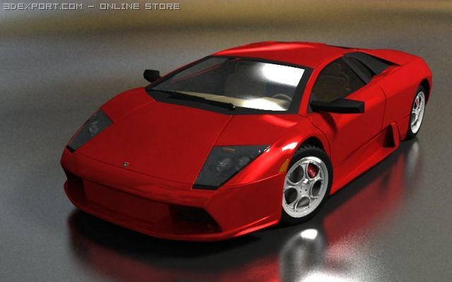 lamborghini murcielago 3D Model .c4d .max .obj .3ds .fbx .stl .blend 