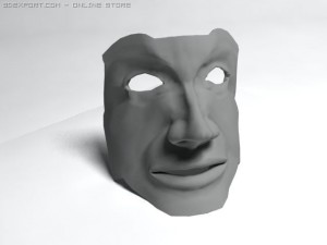 old mask 3D मॉडल
