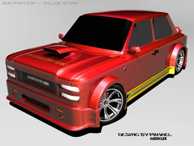 zastava mm concept 3D Model .c4d .max .obj .3ds .fbx .stl .blend