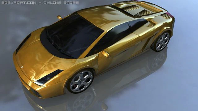 lamborghini gallardo 3D Model .c4d .max .obj .3ds .fbx .stl .blend 