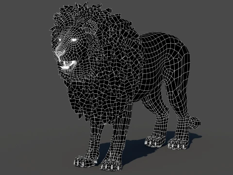 Lion 3D Model